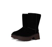 UGG Women's Classic Short New Heights Boot, Black, 9