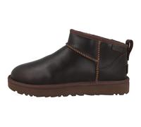 UGG Women's Classic Ultra Mini Leather Regen Ankle Boot, Ironwood, 7