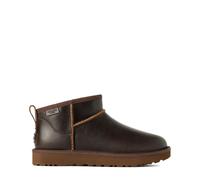 UGG Womens Classic Ultra Mini Leather Regen Boot Ironwood