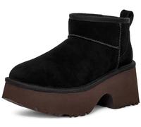 UGG Women's Classic Ultra Mini New Heights Fashion Boot, Black, 10 UK