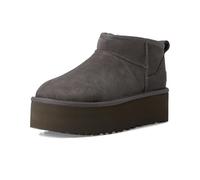 UGG® Classic Ultra Mini Platform Boot for Women in Grey, Size 6, Suede/Polyester/Wool