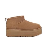 Ugg Womens Classic Ultra Mini Platform Suede Chestnut Boots 6 UK
