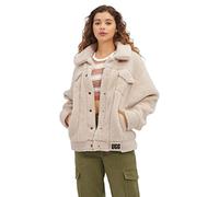 UGG Women's Frankie Sherpa Trucker Jacket, Natural Ii, Large