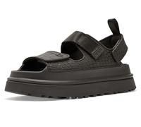 UGG Women's Goldenglow Embossed Sandal, Dense Smoke, 5