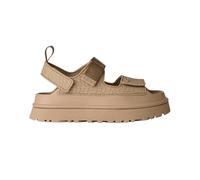 UGG Women's Goldenglow Embossed Sandal, Mustard Seed, 8