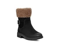 UGG Women's Harrison Cuff Boot, Black Suede, 4 UK