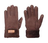 Ugg Womens Leather Turn Cuff Sheepskin Shearling Lined Glove, Burnt Cedar, Large