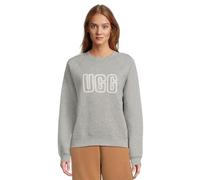UGG Women's Logo Crewneck Sweatshirt, Grey Heather, Large