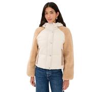 UGG Women's Mykah Uggbraid Puffer Jacket, Cream / Sand, S