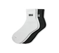 UGG Women's Quinlin Logo Quarter 2 Pack Sock (pack of 2)