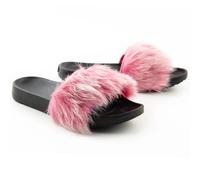 UGG Women's Royale Fur Flip Flops Pink 38