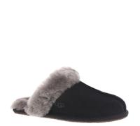 UGG Slipper Scuffette II Suede/Polyester Black/Grey Women's Size 5