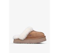 UGG Womens UGG Disquette Shearling-Lined Suede Slippers Tan Eur 38/5 UK Women