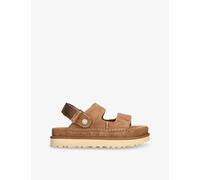 UGG Womens UGG Goldenstar Glide Branded Suede Sandals Tan Eur 41 / 8 UK Women