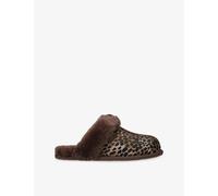 UGG Womens UGG Scuffette Suede and Shearling Slippers Brown/Oth Eur 37 / 4 UK Women