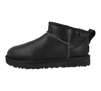 UGG® Classic Ultra Mini Leather Regenerate Boot in Black, Size 6