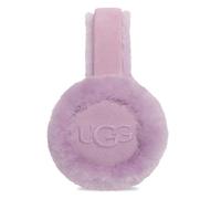 UGG Women's Water Resistant Sheepskin Earmuffs with Embroidered Logo, Ashen Rose, One Size, Ashen Rose, One Size