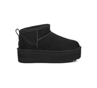 UGG® Classic Ultra Mini Platform Boot for Women in Black, Size 4, Suede/Polyester/Wool