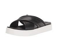 UGG Women's Zayne Crossband Sandal, Black Leather, 4 UK