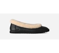 UGG® Zora Leather Ballet Flat for Women in Black, Size 4