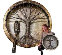 UGIF Shaman Drum Tree of Life - Handmade Siberian Spiritual Drum Decoration