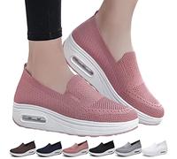UGIF Women's Orthopedic Sneakers, Orthopedic Sneaker for Women Shoes 2023, Orthopedic Mesh Shoes Slip on Sneakers, Fashion Leisure Running Shoes Women Summer Lightweight Comfortable Sandal