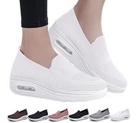 UGIF Women's Orthopedic Sneakers, Mesh Slip On Sneakers, Fashion Leisure Running Shoes, Summer Lightweight Comfortable Sandal