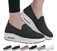UGIF Women's Orthopedic Sneakers, Orthopedic Sneaker for Women Shoes 2023, Orthopedic Mesh Shoes Slip on Sneakers, Fashion Leisure Running Shoes Women Summer Lightweight Comfortable Sandal