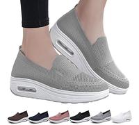 UGIF Women's Orthopedic Sneakers, Orthopedic Sneaker for Women Shoes 2023, Orthopedic Mesh Shoes Slip on Sneakers, Fashion Leisure Running Shoes Women Summer Lightweight Comfortable Sandal