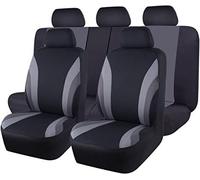 UGIUTLVY Fabric Car Seat Covers For Tesla Model S 2014-2019, Full Set Auto All Weather Breathable Protectors Interior Cover Sets Front And Rear Accessories,A/Black