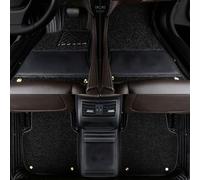 UGIUTLVY Full Surround Car Floor Mats For Amarok 2010-2020, Customized Coverage Pads Carpets Protection Mat Non-Slip All Weather Rugs Accessory,Black + rice noodle + black silk ring