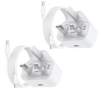 UGKENT USB C Fast Charger Cable and Plug 25W Charge Compactible with iPad Pro 12.9 11 13 inch 4th 5th 6th M4 2024 Generation/Air 10.9 5th Gen M2 M3/Mini 6 A17 Pro/Pad 10th A16 11th 2025 2Pack
