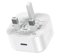 UGKENT USB C Plug Fast Charge UK 25W USBC Type C Charger Plug Compatible with iPad Pro 12.9 11 13 inch 4th 5th 6th M4 2024 Generation/Air 10.9 5th M2 M3/Mini 6 A17 Pro/Pad 10th 2022 A16 11th 2025