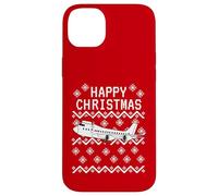 Ugly Christmas Airplane Pilot Plane Flight Attendant Funny Case for iPhone 14 Plus