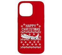 Ugly Christmas Airplane Pilot Plane Flight Attendant Funny Case for iPhone 14 Pro Max