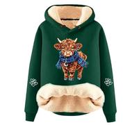 Ugly Christmas Hoodies for Women, Ladies Funny Cute Xmas Print Long Sleeve Holiday Sweatshirt Winter Oversized Pullover Tops, Christmas Sweatshirts for Women, Lightweight Fall Clothes