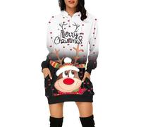 Ugly Christmas Jumper,Christmas Jumpers for Women UK 2026 Funny Ugly Light Up Xmas Jumper Ladies Hoodie Sweater Dress Tops Cardigans Long Sleeve Hooded Pullover for Holiday Party Gift