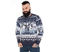 Ugly Christmas Jumper, Unisex Funny Chunky Fair Isle Knitted Festive Pullover for Party Oh So Stagulous!