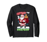 Ugly Christmas Men Kinds Women Funny Capybara Long Sleeve T-Shirt