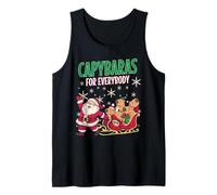 Ugly Christmas Men Kinds Women Funny Capybara Tank Top