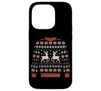 Ugly Christmas Reindeer Fair Isle Nordic Pattern Case for iPhone 14 Pro