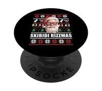 UGLY CHRISTMAS SKIBIDI RIZZMAS Santa Claus Funny 6 7 Meme PopSockets Adhesive PopGrip