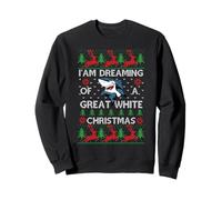 Ugly Christmas Sweater I Am Dreaming of a Great White Xmas Sweatshirt
