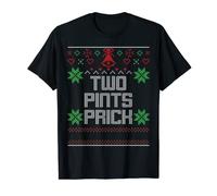 Ugly Christmas Two Pints Prick Funny Scottish Slang Banter T-Shirt