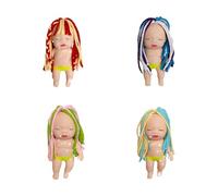 Ugly-Cute Dolls Squishy Funny Misshapen Character Soft Elastic Stress Relief Sensory For Relaxation And Focus Home Office Study Travel Party Favor (Random Color) Complexion