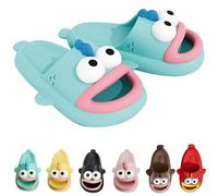 Ugly Fish Slippers, Tongue Slippers Fish Cloud Slides for Women Men, Tongue Kiss Slipper, Cartoon Non Slip Slides (Blue, Adult, Women, 9, Numeric Range, UK Footwear Size System, 10.5, Medium)