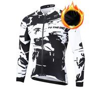 UGLY FROG Bike Wear Men's Cycling Jersey Short Sleeve/Long Sleeve Downhill Jersey Mountain Bike MTB Top Breathable Moisture Wicking Cycling Jersey, Winter Lj 03, L