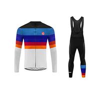 UGLY FROG Bike Wear Winter Warm Fleece Cycle Clothing Jersey Set Men's Bicycle +Long Bib Pant for Riding Bike Triathlon Clothes