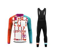UGLY FROG Celebrity Plaid Painting Design Mens Classic/Basic Cycling Jersey Winter Thermal Bike Top + Cycling Bib Tights Set Bicycle Equipment-Two Pieces