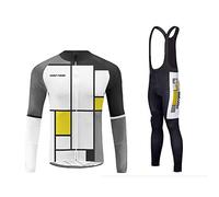 UGLY FROG Celebrity Plaid Painting Design Mens Classic/Basic Cycling Jersey Winter Thermal Bike Top + Cycling Bib Tights Set Bicycle Equipment-Two Pieces